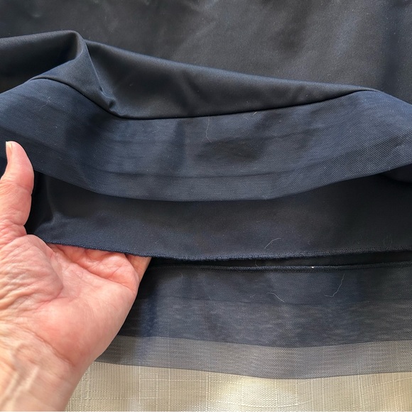 Vanity Fair Vintage 50’s Style Navy Nylon Lingerie Slip Dress size 36 - Picture 8 of 16